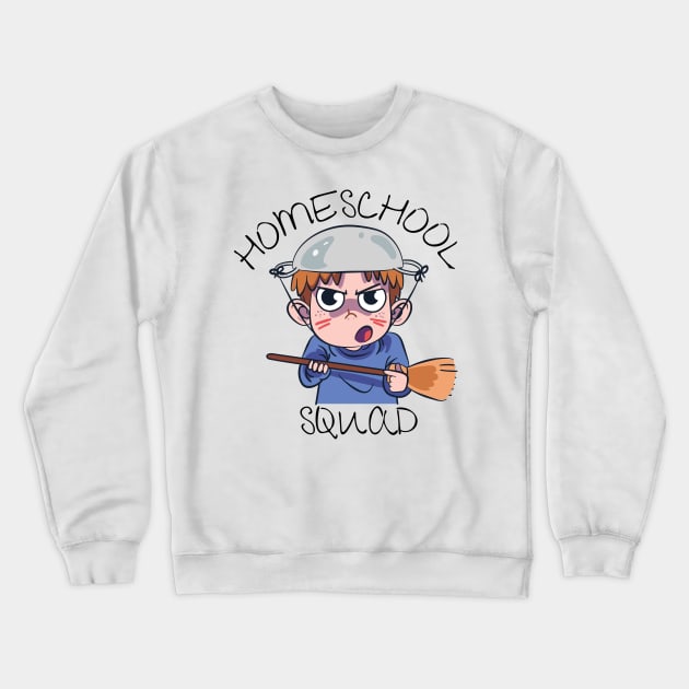 Cute Homeschool Squad Crewneck Sweatshirt by casualism